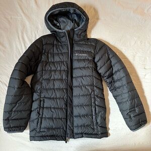 Columbia Gray Jacket with Blue Accents